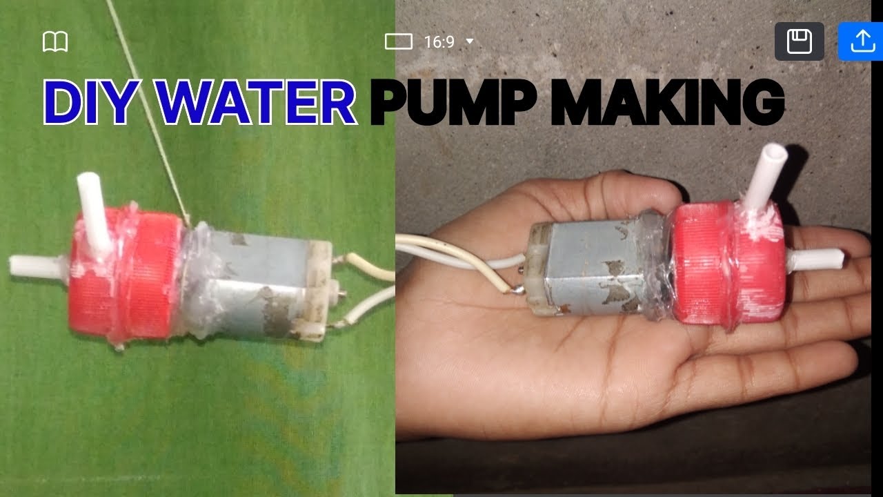 DIY WATER PUMP MAKING STEP BY STEP BY ranjeetexperiment5997 YouTube