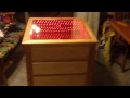 I made this dresser with an infinity mirror inlaid glass top! I made this dresser with an infinity mirror inlaid glass top!