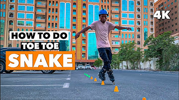 How to do Toe Toe Snake | Slalom Skating | Tutorial