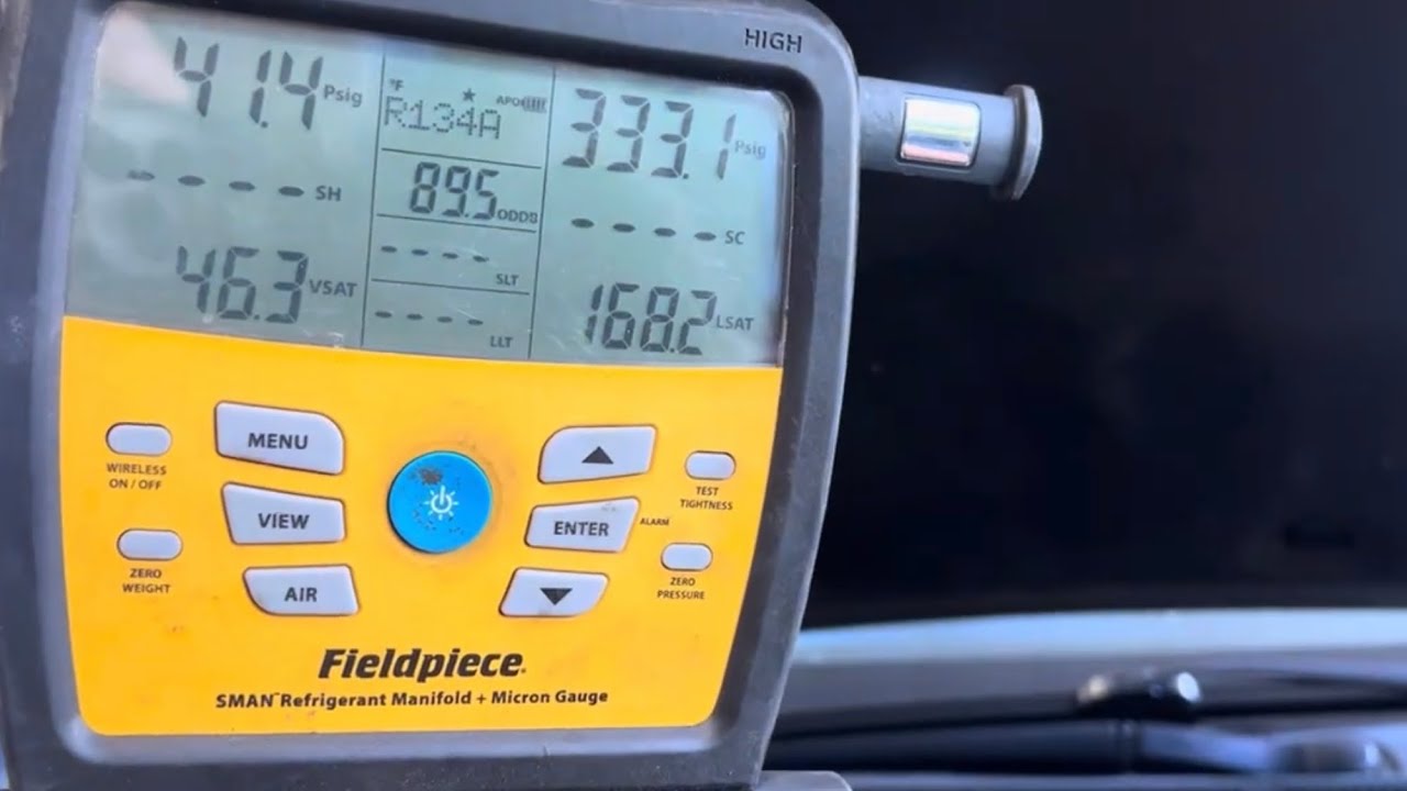 AC 333 psi HIGH SIDE PRESSURE. WE HAVE MULTIPLE PROBLEMS.. - YouTube