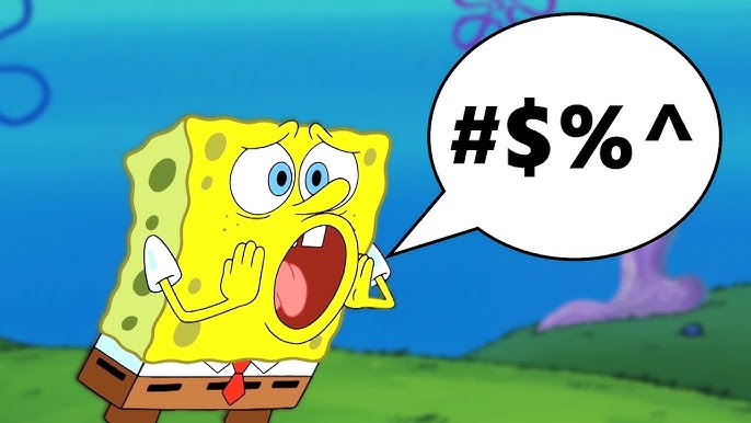 What Are The 13 Bad Words In Spongebob Spongebob Pictures With Cursing