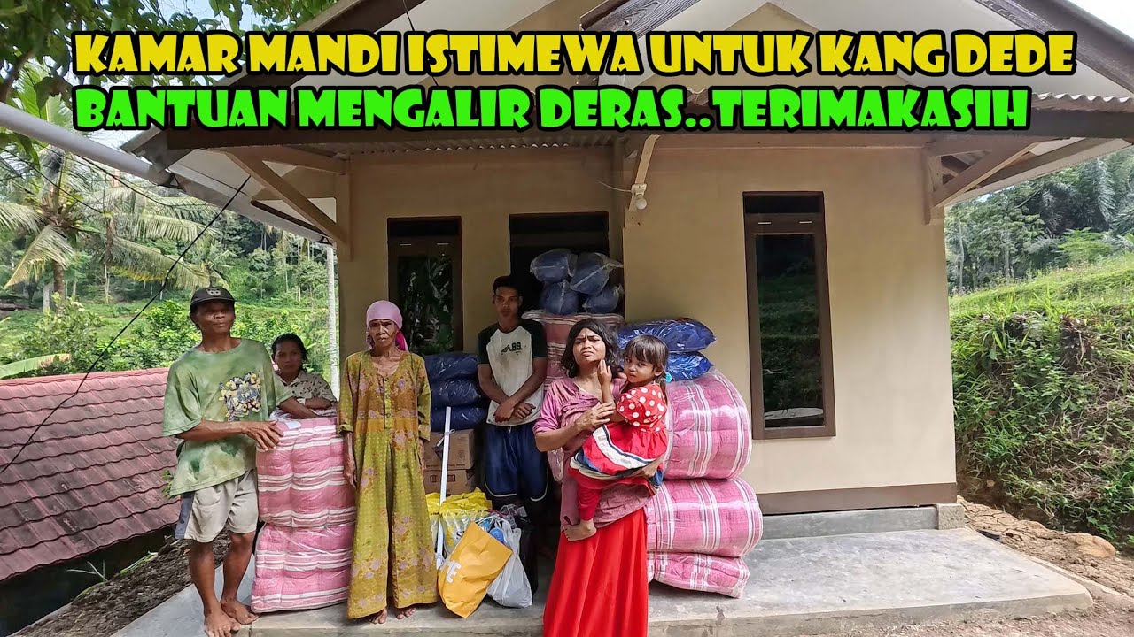 ISTIMEWA...Kamar Mandi Kang Dede Paling Istimewa. Belanja Kasur Di Tambah Lagi Paket Sembako.