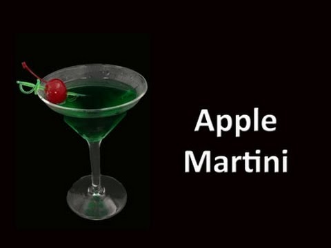 Apple Martini Cocktail Drink Recipe