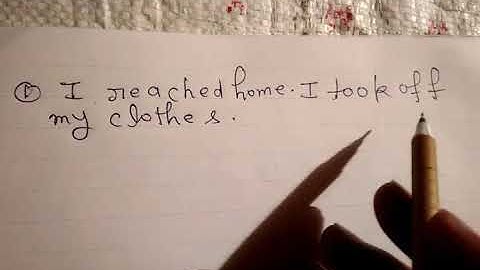 Synthesis-Formation of simple sentence using Present Participle