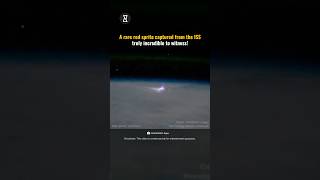 NASA Just Caught This Rare Red Sprite From Space! #trendingshorts #nasa #space