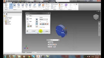 Inventor 05-37 Other Extrusion Options   Shape Tab   Intersect