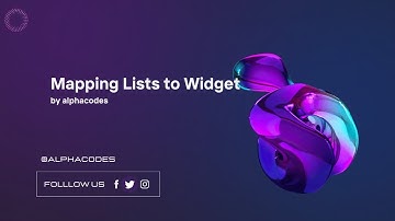 Mapping Lists to Widget(FLUTTER)