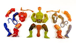 assemble hulk buster vs venom 2 vs siren head vs hulk smash.. avengers toys..