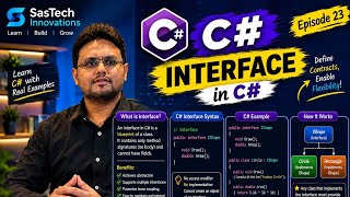 Interface in C# Explained with Examples | C# OOP Tutorial for Beginners | Episode 23