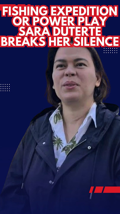Download lagu Fishing Expedition or Power Play Sara Duterte Breaks Her Silence #philippinepolitics #saraduterte