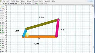 Four bar mechanism  | Animation | simulation | working model 2D software