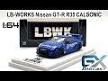 1/64 TIME MICRO LB Works Nissan GTR R35 Calsonic (Blue)