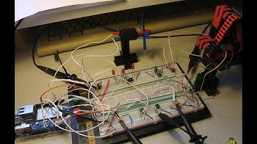 Arduino Yun episode 79 : Date, GUI, AVR C, data, time, array, Scilab, oscilloscope, fischertechnik