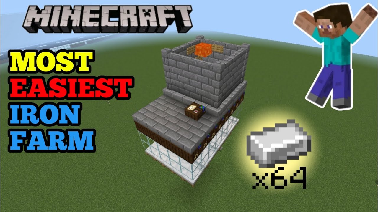 How to make iron farm for minecraft pocket editioniron farm for