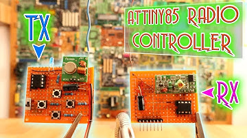 ATtiny85 simplest radio controller - 4 digital channels