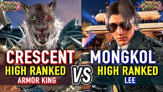 T8 🔥 CRESCENT (Armor King) vs MONGKOL (Lee) 🔥 Tekken 8 High Level Gameplay
