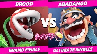 Umebura SP4 SSBU - Brood (PP) Vs. SNB | Abadango (Wario) Smash Ultimate Tournament Grand Finals