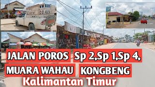 jalan poros dari Sp 2 ,Sp 1,Sp 4 || MUARA WAHAU KONGBENG|| Kutai timur Kalimantan timur #jalanjalan