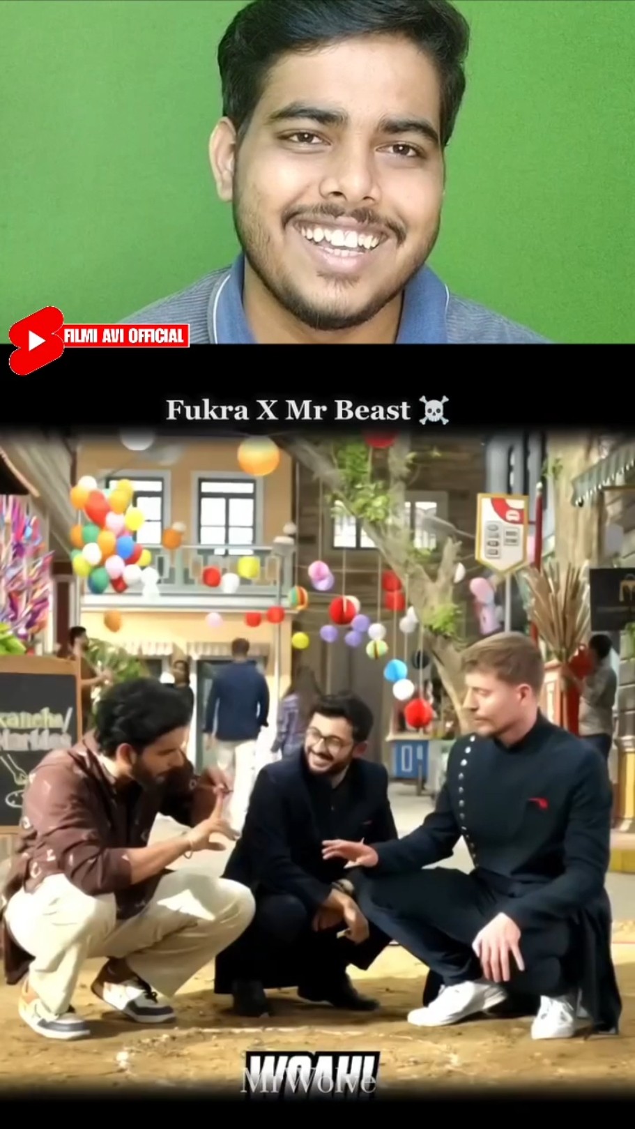 Mr Beast, Carryminati and Fukra insaan Comedy Video | Reaction Video | #shorts #remix @MrBeast