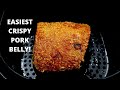 The easiest way to make CRISPY PORK BELLY! | Super crunchy & super juicy | Air fryer recipe