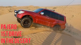 First time desert driving on a Pajero