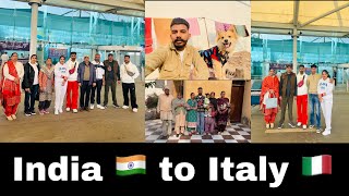 INDIA 🇮🇳 TO ITALY 🇮🇹  INTERNATIONAL FLIGHT ✈️