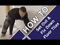 How to set out  fix down large floor tiles tiles howto