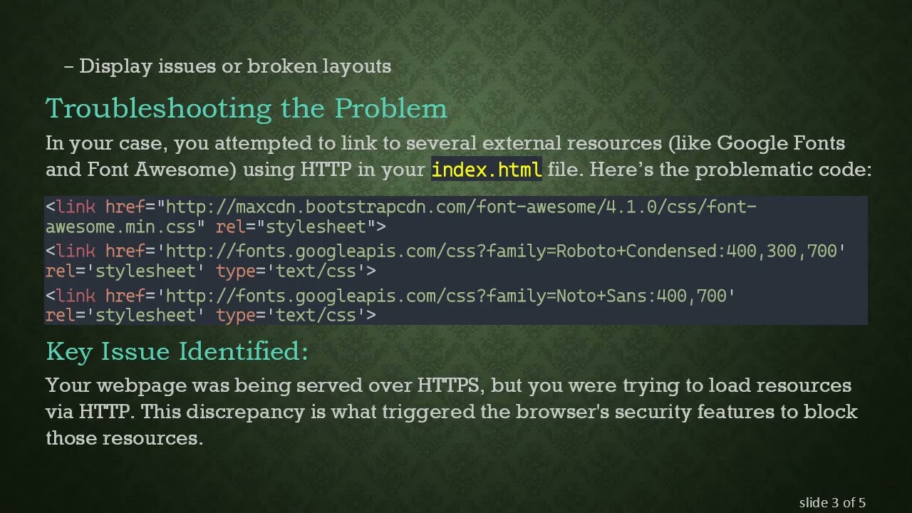 Fixing Mixed Content Errors on GitHub Pages: A Guide for Web Developers