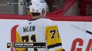 Evgeni Malkin Scores OT Winner Against Minnesota
