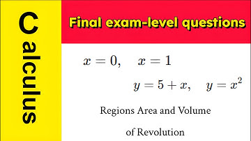 Calculus/Integral) Calculus of Regions: Area and Volume of Revolution [ 20500703a ]