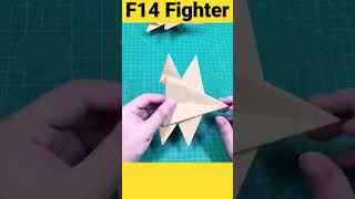 F14 Fighter  Paper Aircraft#shorts #origami #diy