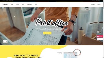 Etchy - Print Shop WordPress Theme copying company Printing Template Website Builder