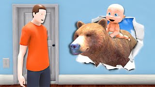 Baby Tames a BEAR & Destroys the House!  Who's Your Daddy 2