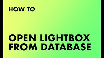 How to Open Lightbox from Database | Editor X