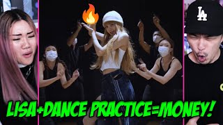LISA - 'MONEY' DANCE PRACTICE VIDEO | REACTION!