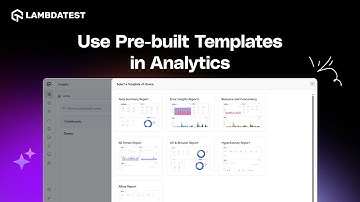 Hoe u vooraf gebouwde dashboardsjablonen in LambdaTest Analytics kunt gebruiken
