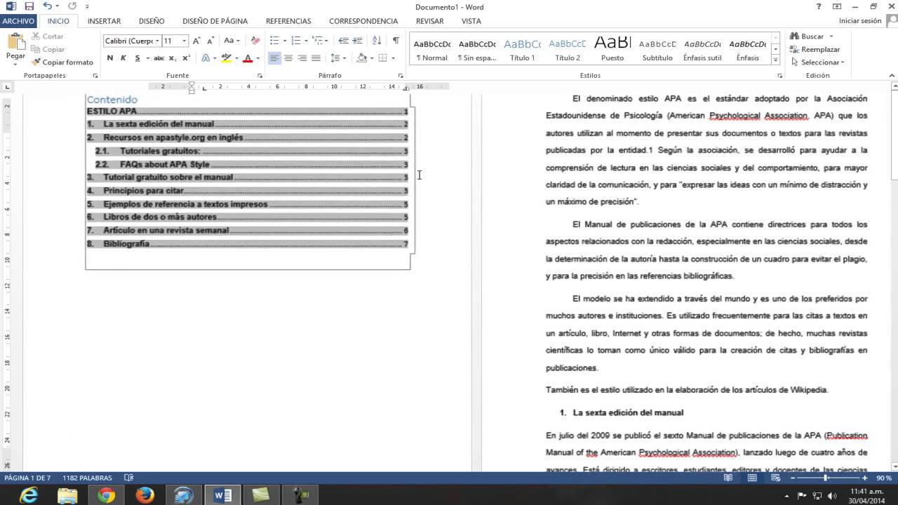 Estilo APA en Word 2013 - YouTube
