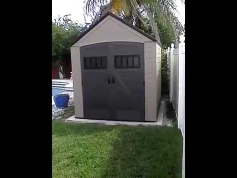 Orlando's Handyman installs a Rubbermaid shed - YouTube