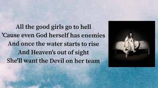 Billie Eilish - All The Good Girl Go To Hell (acoustic live) Lyrics