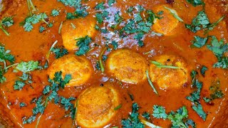 வறுத்து அரைச்ச முட்டை குழம்பு | Muttai Kulambu | Side Dish for Chapathi Appam Idly Dosa Rice