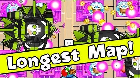 Bloons TD Battles - The Highest Round on the Longest Map! | BTD Battles Longest Map Ever Mod