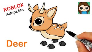 How to Draw a Deer  Roblox Adopt Me Pet