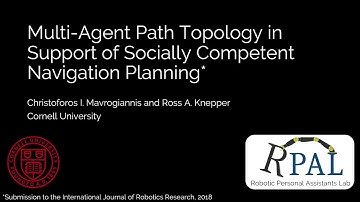 Multi-Agent Path Topology in Support of Socially Competent Navigation Planning
