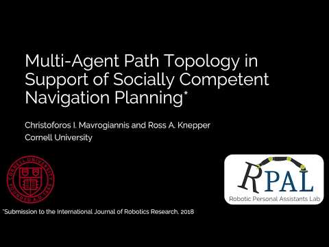Multi-Agent Path Topology in Support of Socially Competent Navigation Planning