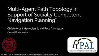 Multi-Agent Path Topology in Support of Socially Competent Navigation Planning