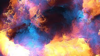 Abstract Yellow Blue Watercolor Background video | Footage | Screensaver