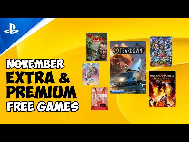 PlayStation Plus Game Catalog for November: Teardown, Dragon's