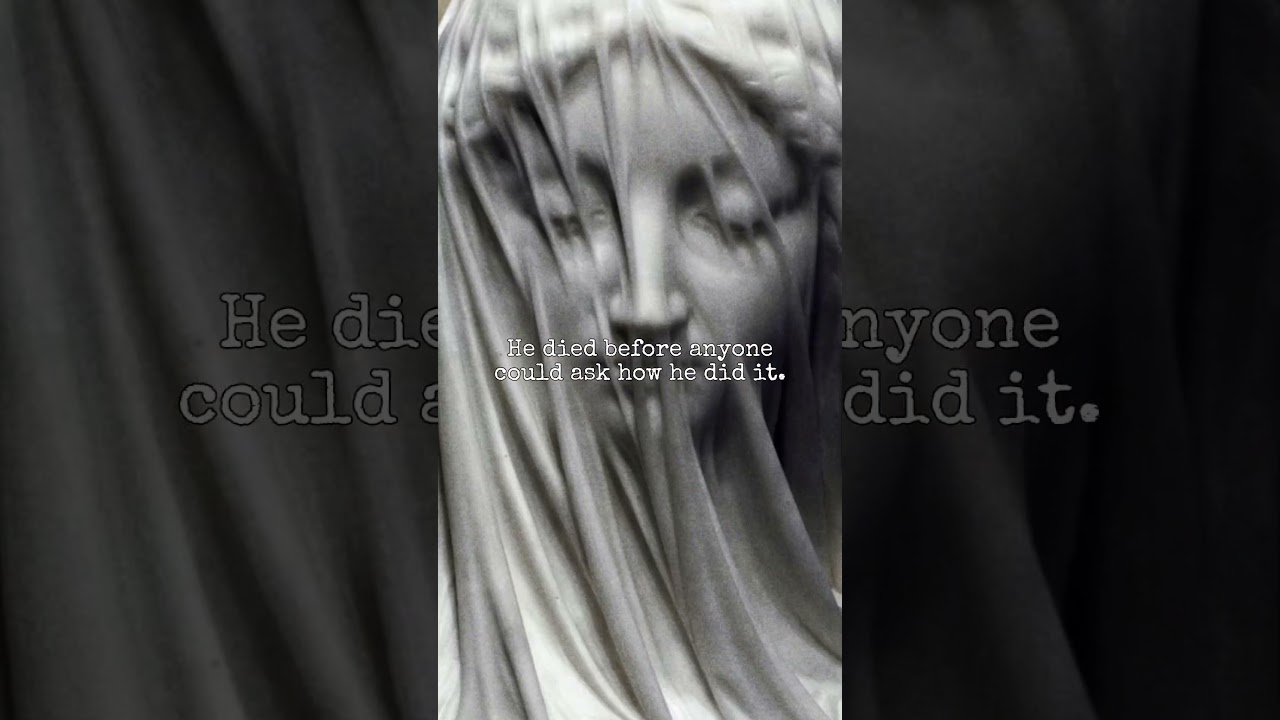 Giovanni Strazza made this from marble. Not fabric. Stone. Let that sit. 1850s.