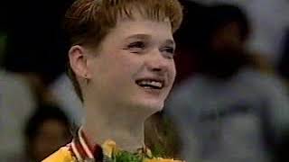 Svetlana Khorkina Wins The First Of A Record 3 World Aa Les.