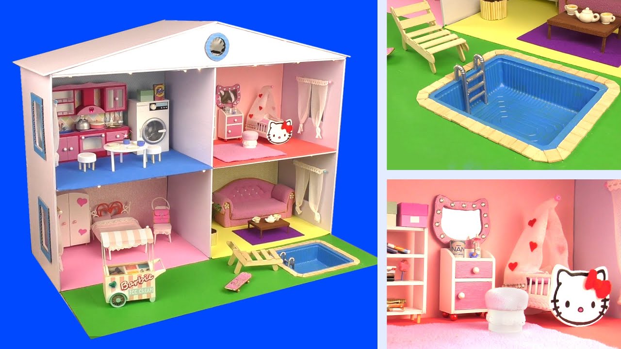 cardboard diy dollhouse